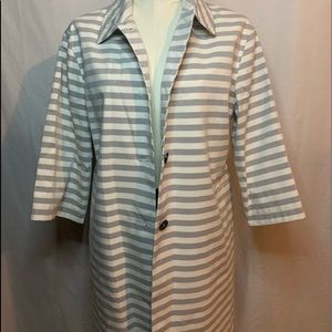 BROOKS BROTHERS RED FLEECE STRIPE MAC COAT sz4